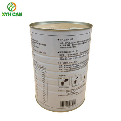 BPA Free Plastic Cap CMYK 900g Milk Powder Tinplate Can